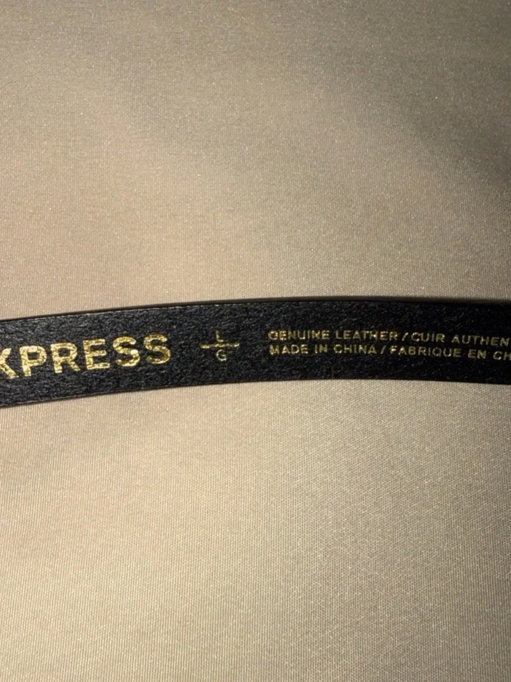 EXPRESS Fashion woman's genuine leather  belt black tone